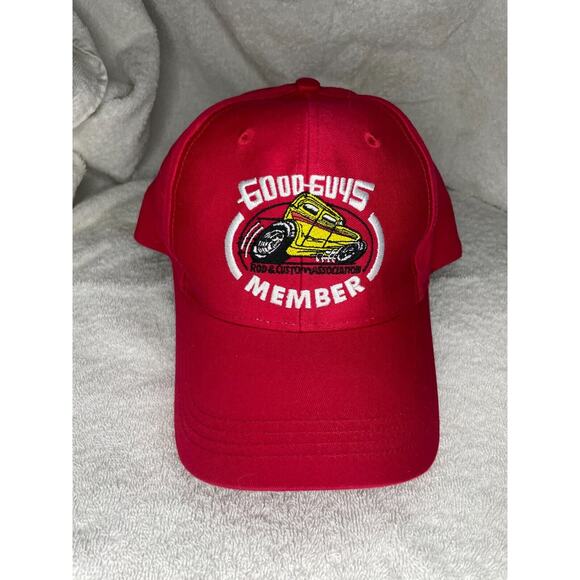 Goodguys Rod & Custom Association Red Member Snapback Hat Logo Cap - Picture 2 of 5